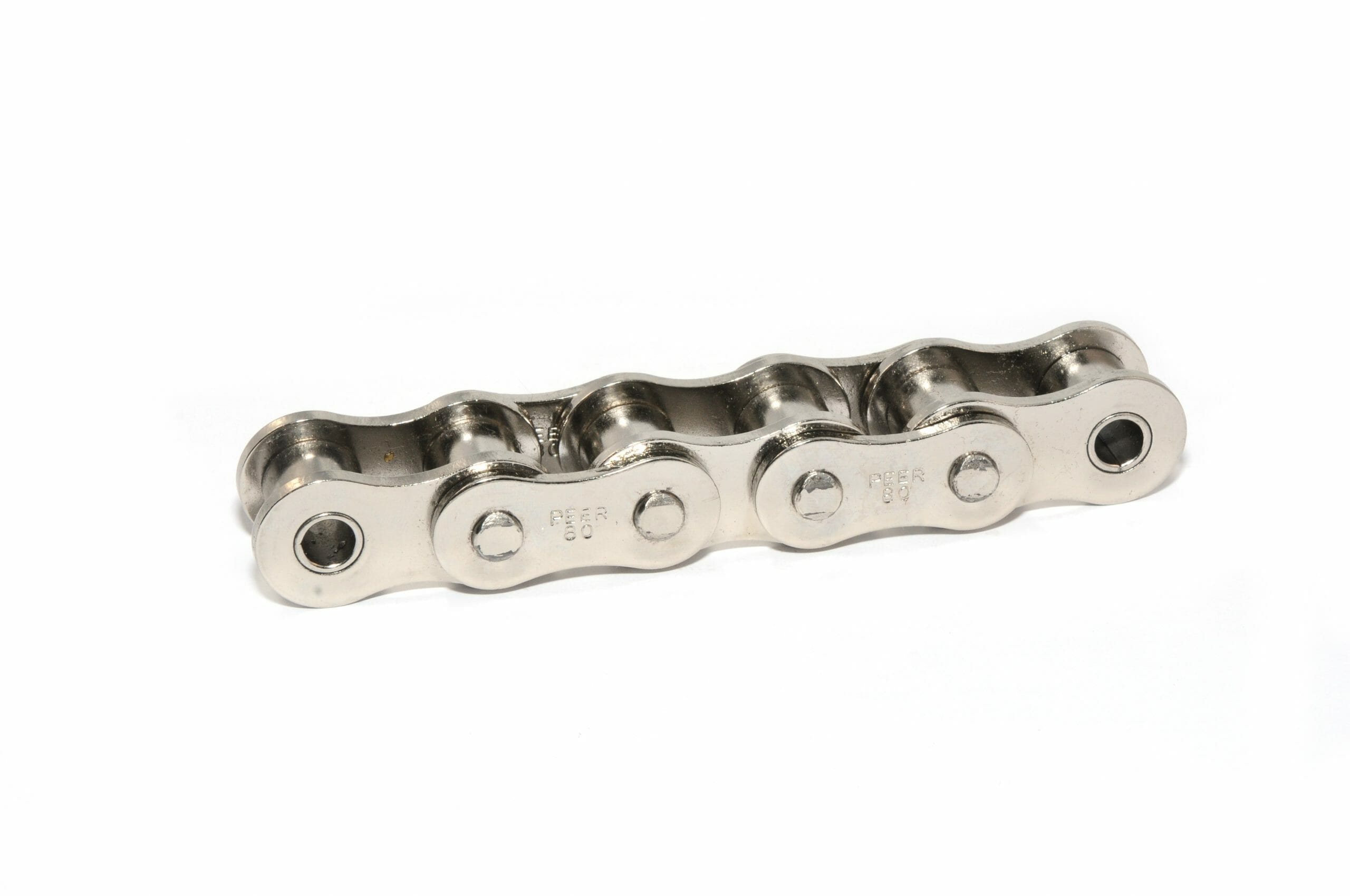 One Side 40SS / 1/2 in Pitch Attachment Chain Straight 304 Stainless Steel Material Spring Clip WSK-2 Attachment 